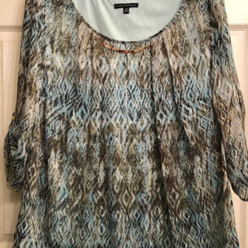 Sara Michelle Women's Blouse 2X